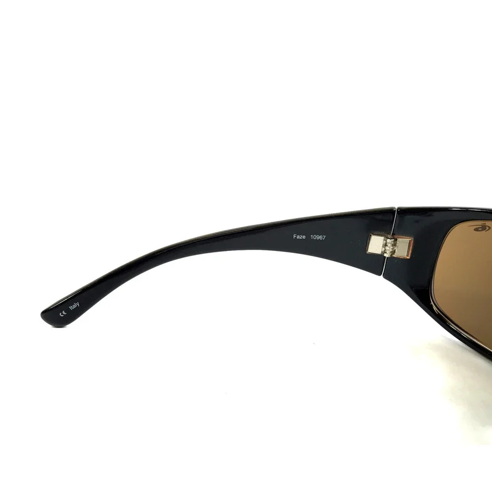 Bolle Sunglasses Faze 10967 Polished Brown Wrap Frames w/ Brown Polarized Lenses